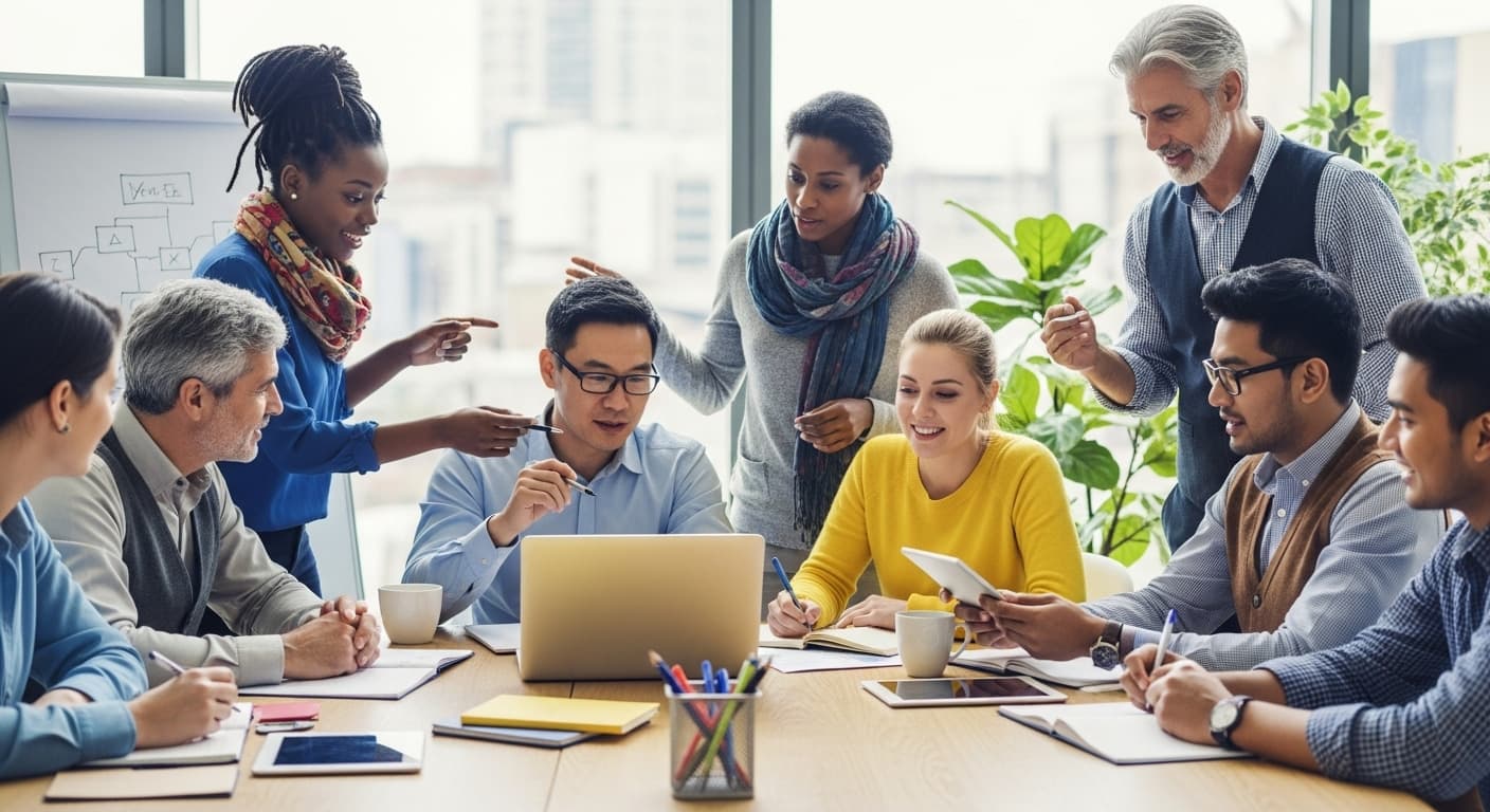 Diverse group of people working together - Making Real Change Across Communities